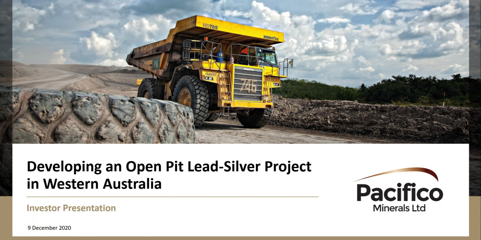 Pacifico Minerals - Developing an Open Pit Lead-Silver Project in Western Australia